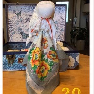 Vintage Handkerchief Church Dolls